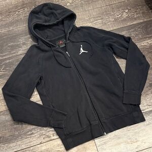 Jordan Black Jacket with Red Logo